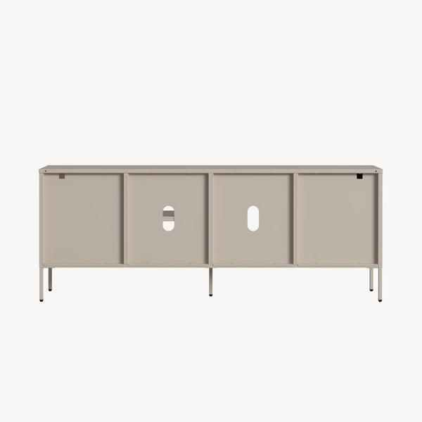 Szafka RTV Kliri Stahl 150x35x58 cm Ciepły szary [en.casa]