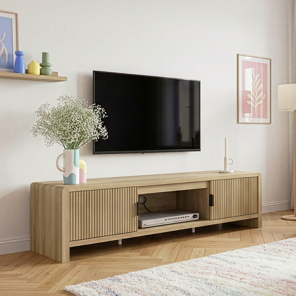 Szafka pod telewizor Lukkodso 150x40x40 cm [en.casa]