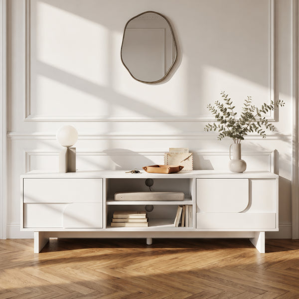 Szafka RTV Katanshumn z 2 drzwiami 150x39x45 cm [en.casa]