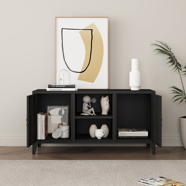 Szafka pod telewizor Kotka z drzwiami [en.casa]