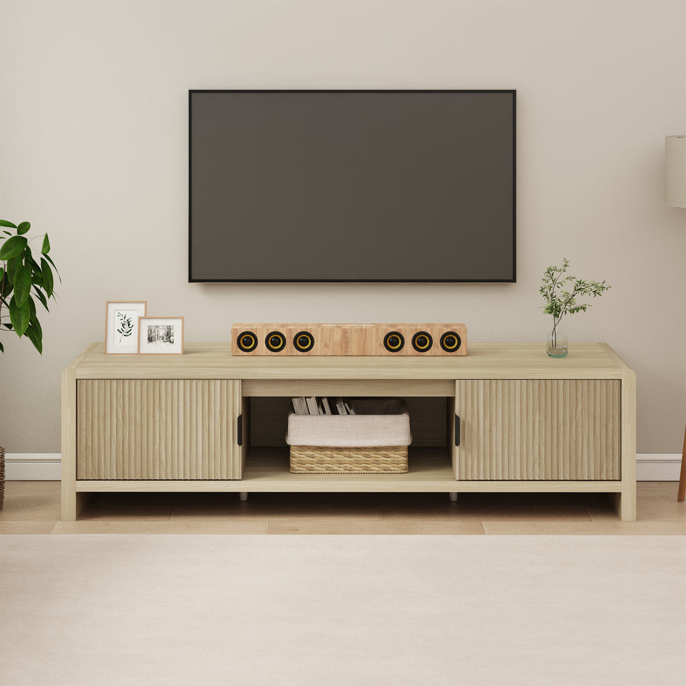 Szafka pod telewizor Lukkodso 150x40x40 cm [en.casa]