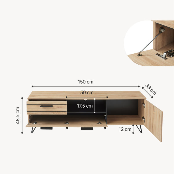 Gałki do szafek TV [en.casa]