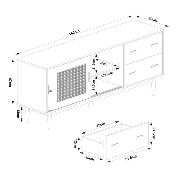 Szafka pod telewizor Susa [en.casa]