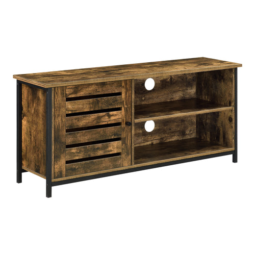 Stolik RTV Engerdal 49x110x30cm z szafką i 2 półkami [en.casa]