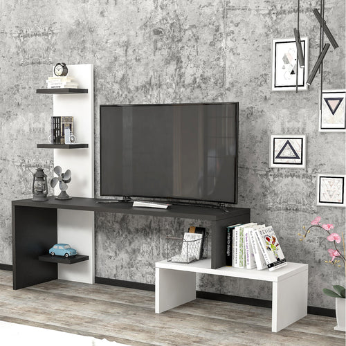 Fernsehtisch Hörby mit Regal [en.casa] - premiumXL