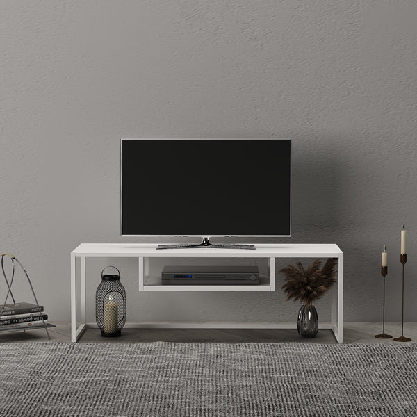 Stolik TV Isokyrö metalowy 120x40x40 cm [en.casa]