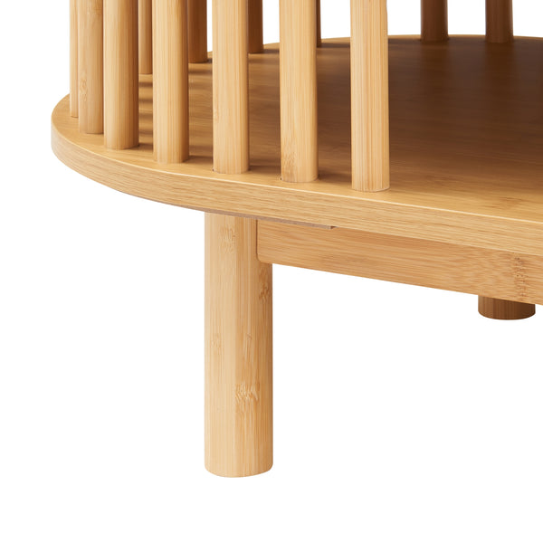 Bambusowy stolik pod telewizor Jarvenpaa [en.casa]