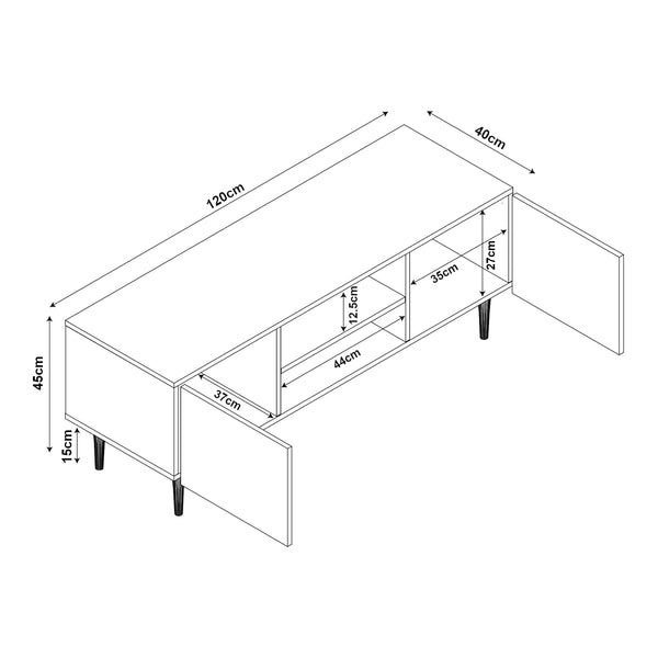 Stolik telewizyjny Starvili [en.casa]
