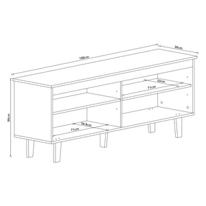 Stolik pod telewizor Stenløse w różnych kolorach kolory [en.casa]