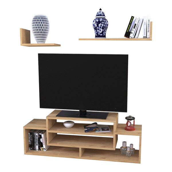 Stolik pod telewizor Kinn 3-częściowy z 2 półkami [en.casa]