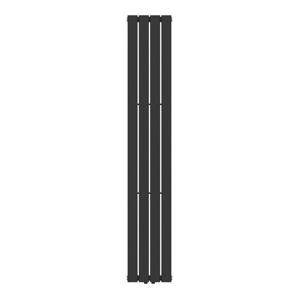 Grzejnik dekoracyjny Nore Black 180x30cm Jednowarstwowy 598W [neu.haus]