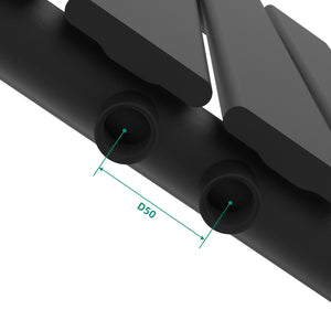 Grzejnik dekoracyjny Nore Black 60x30cm Jednowarstwowy 249W [neu.haus]