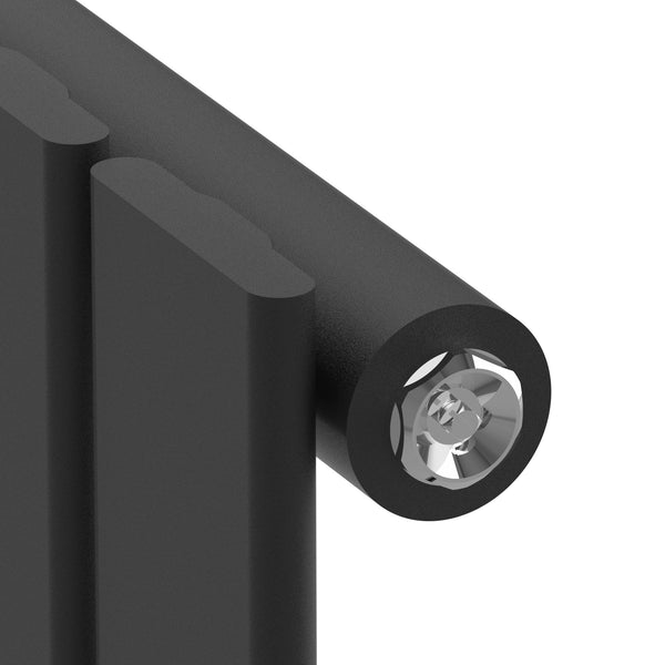 Grzejnik dekoracyjny Nore Black 60x30cm Jednowarstwowy 249W [neu.haus]