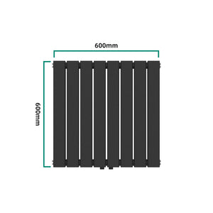 Grzejnik dekoracyjny Nore czarny 60x60cm podwójna warstwa 809W [neu.haus]