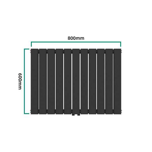 Grzejnik dekoracyjny Nore czarny 60x80cm podwójna warstwa 1097W [neu.haus]