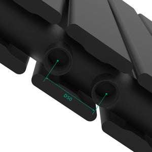 Grzejnik dekoracyjny Nore czarny 60x80cm podwójna warstwa 1097W [neu.haus]