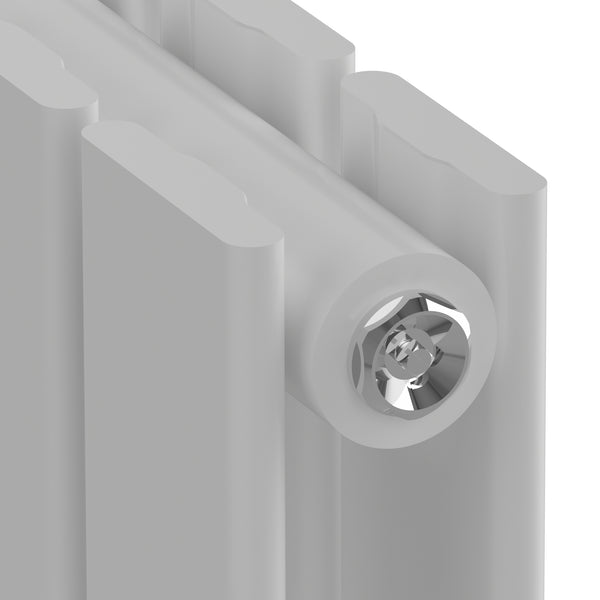 Grzejnik dekoracyjny Nore White 180x30cm dwuwarstwowy 1122W [neu.haus]