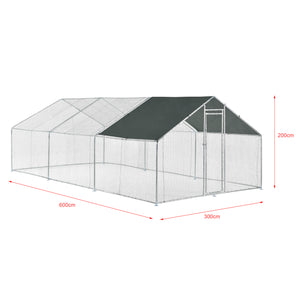 Wybieg dla sumów z daszkiem przeciwsłonecznym w różnych rozmiarach. rozmiary [pro.tec]