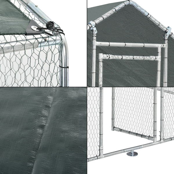 Wybieg dla sumów z daszkiem przeciwsłonecznym w różnych rozmiarach. rozmiary [pro.tec]