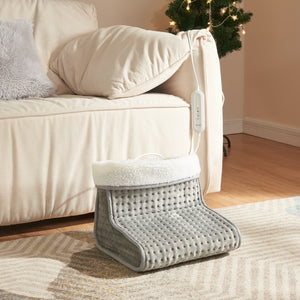 Elektryczny ogrzewacz do stóp Bari 100W Szary [en.casa]