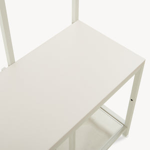 Wieszak Napinerg z lustrem i półką na buty 185x98x34 cm [en.casa]