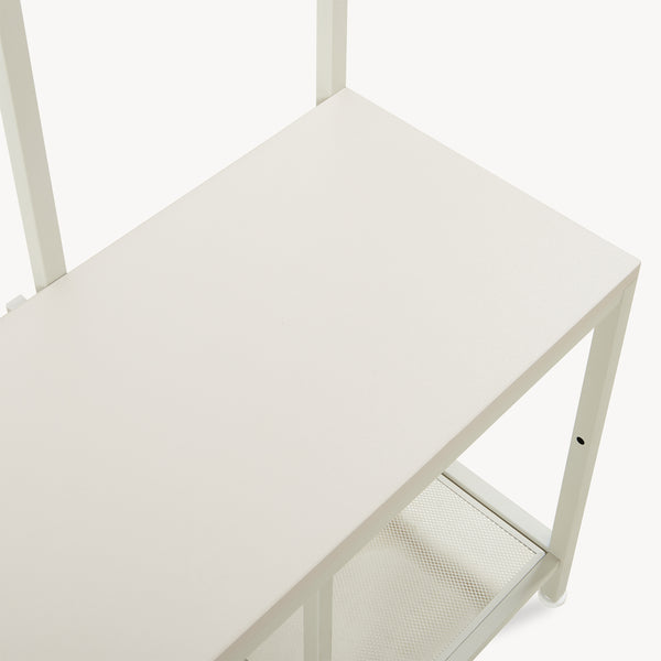 Wieszak Napinerg z lustrem i półką na buty 185x98x34 cm [en.casa]