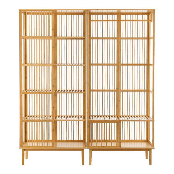 Zestaw garderobiany z regału stojącego Trundholm + wieszak na ubrania Vemb [en.casa]