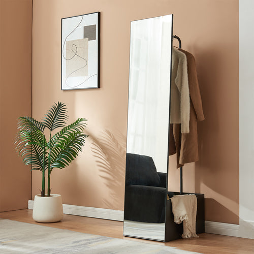 Lustro do garderoby 2-w-1 Saden 165x40x51 cm [en.casa]