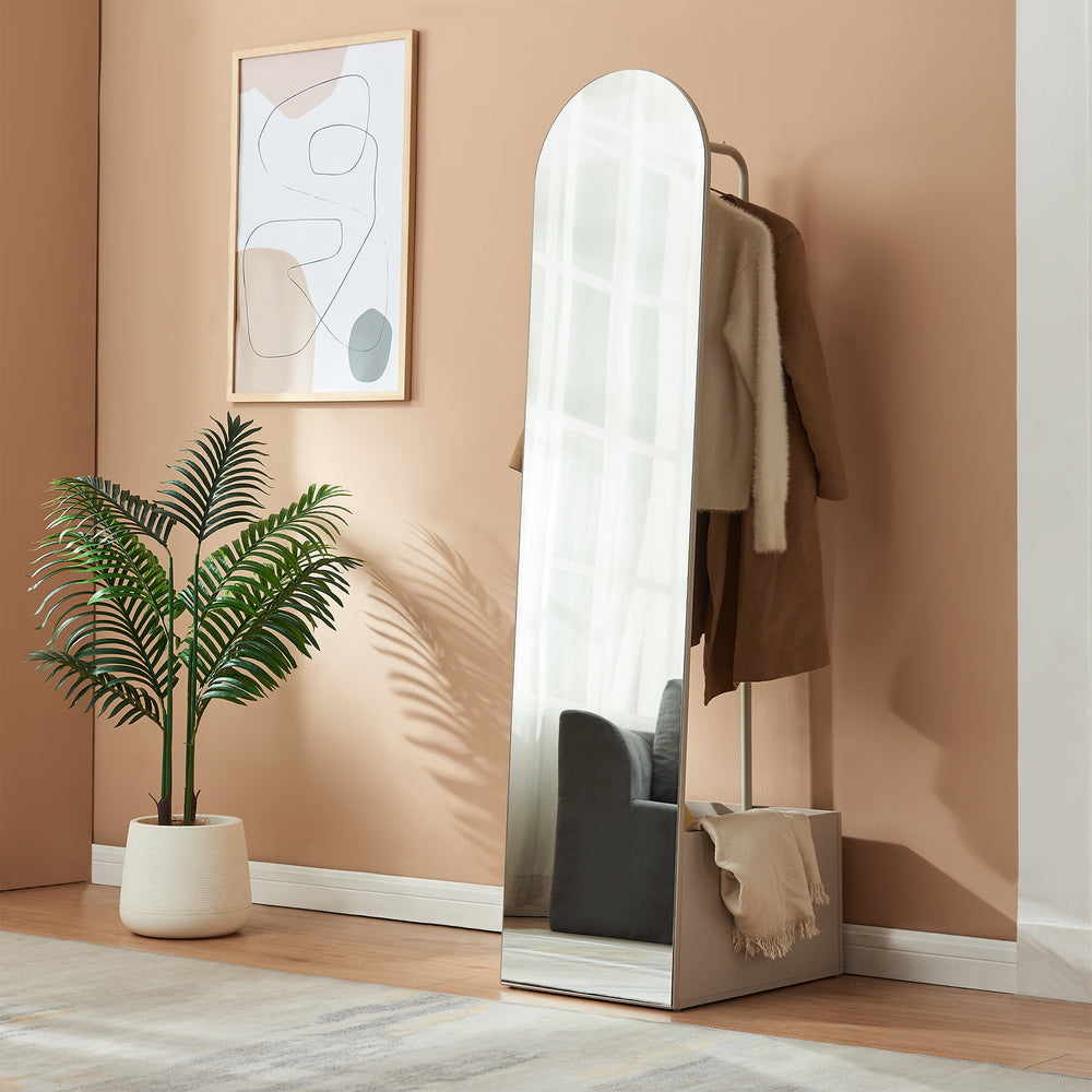 Lustro do szafy 2w1 Kuonta 165x40x51 cm [en.casa]