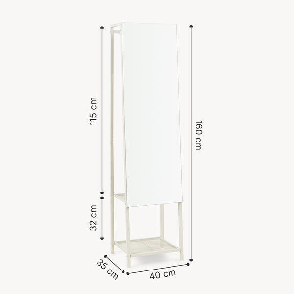 Lustro do szafy 2 w 1 Klilbojle [en.casa]
