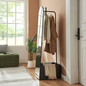 Lustro do garderoby 2-w-1 Kuonta 165x40x51 cm [en.casa]