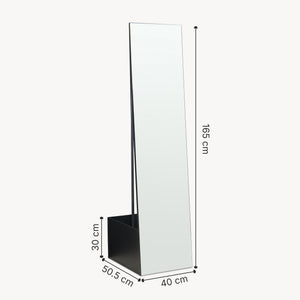 Lustro do garderoby 2-w-1 Saden 165x40x51 cm [en.casa]
