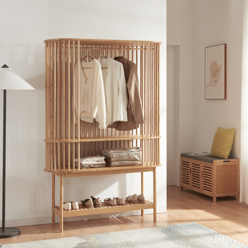 Wieszak bambusowy Pomarkku [en.casa]