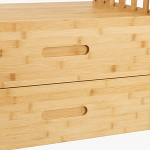 Stojak na ubrania Varanger 185x100x45 cm bambus [en.casa]
