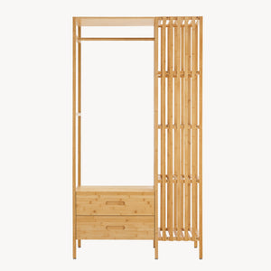 Stojak na ubrania Varanger 185x100x45 cm bambus [en.casa]