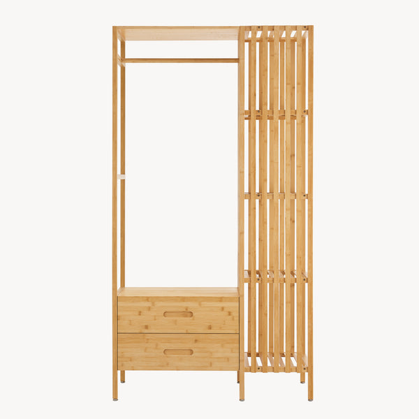 Stojak na ubrania Varanger 185x100x45 cm bambus [en.casa]