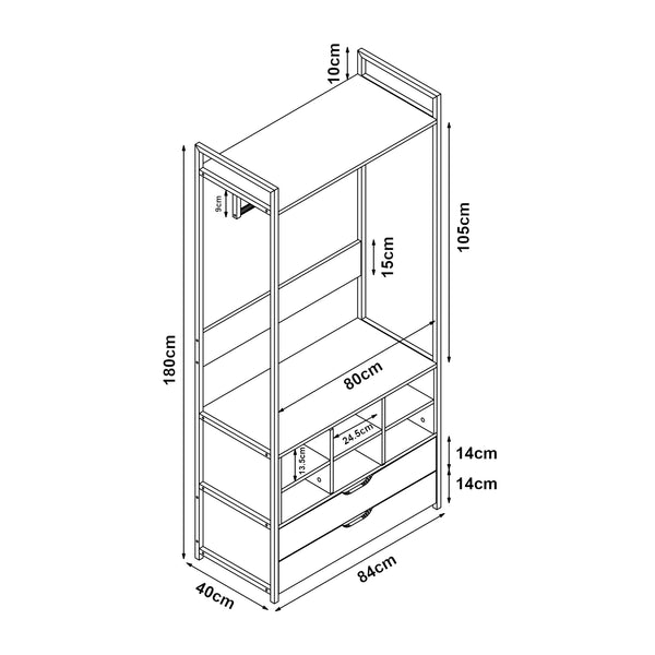 Zestaw wieszaków Larem [en.casa]