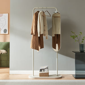 Wieszak na ubrania Vamn z lustrem 167x80x35 cm [en.casa]