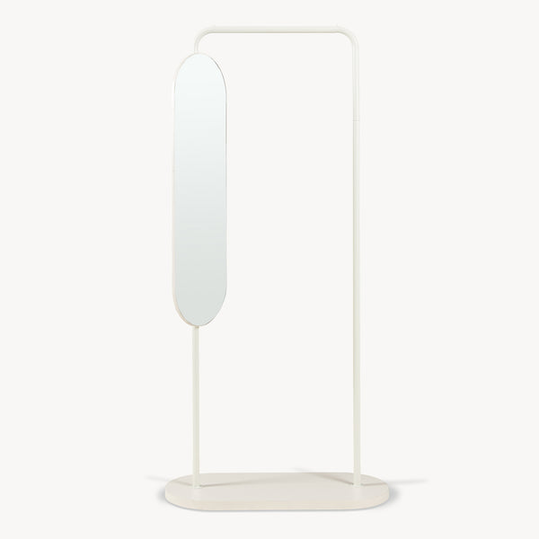 Wieszak na ubrania Vamn z lustrem 167x80x35 cm [en.casa]