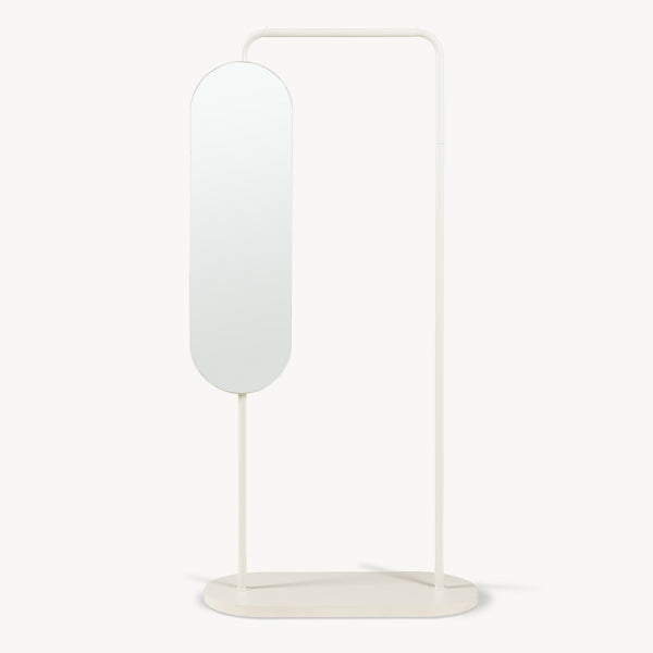 Wieszak na ubrania Vamn z lustrem 167x80x35 cm [en.casa]