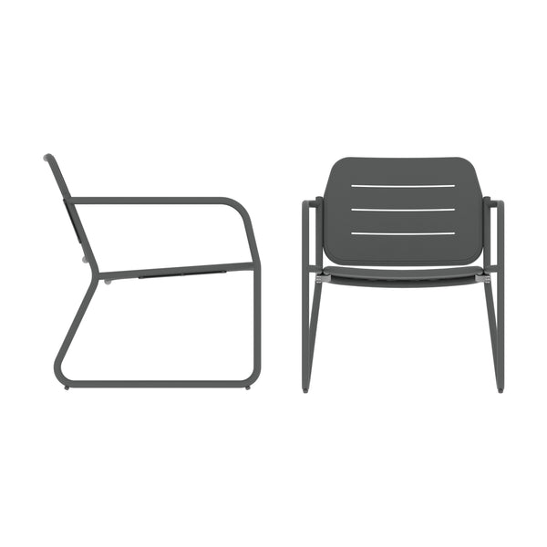 Zestaw stalowych mebli ogrodowych Andria [casa.pro]