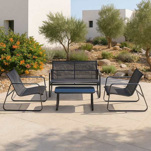 Zestaw mebli ogrodowych Palencia różne kolory kolory en.casa