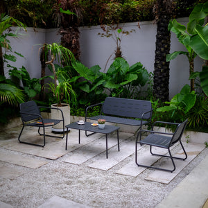 Zestaw stalowych mebli ogrodowych Andria [casa.pro]