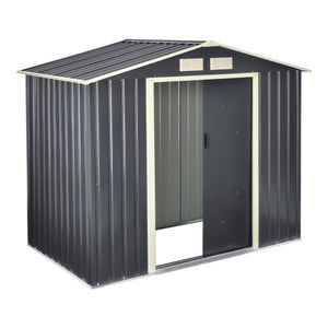 Szopa ogrodowa z dachem dwuspadowym w różnych rozmiarach [en casa rozmiary [en.casa]