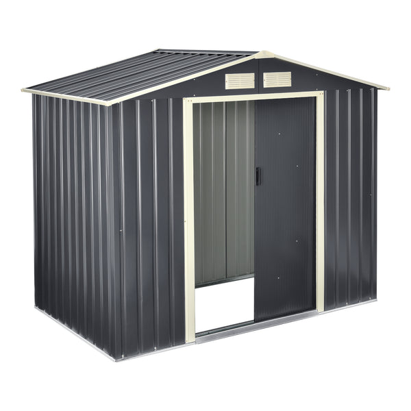 Szopa ogrodowa z dachem dwuspadowym w różnych rozmiarach [en casa rozmiary [en.casa]