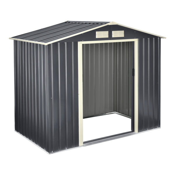 Szopa ogrodowa z dachem dwuspadowym w różnych rozmiarach [en casa rozmiary [en.casa]