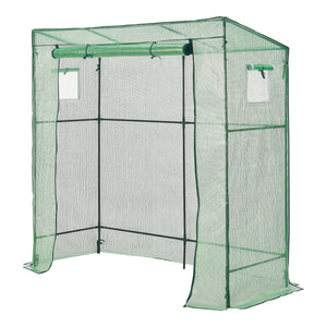 Gewächshaus Vlaardingen 198x78x200cm Grün [en.casa] - premiumXL
