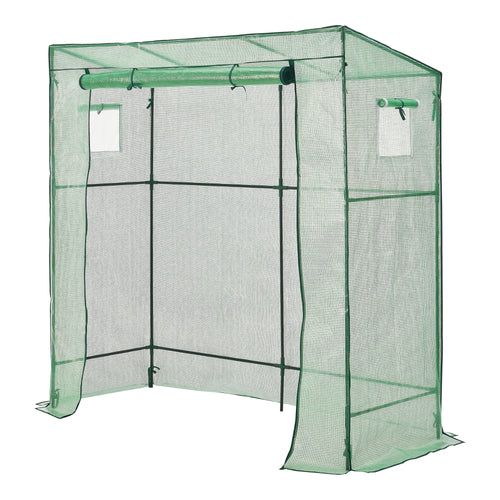 Gewächshaus Vlaardingen 198x78x200cm Grün [en.casa] - premiumXL