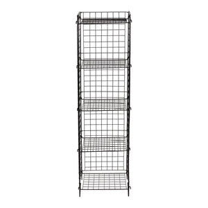 Regał kratowy Jægerspris metal czarny różne rozmiary [en.casa]