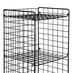 Regał kratowy Jægerspris metal czarny różne rozmiary [en.casa]